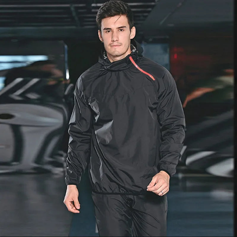 Lightweight Unisex Tracksuit with Zipper and Hood - Remo