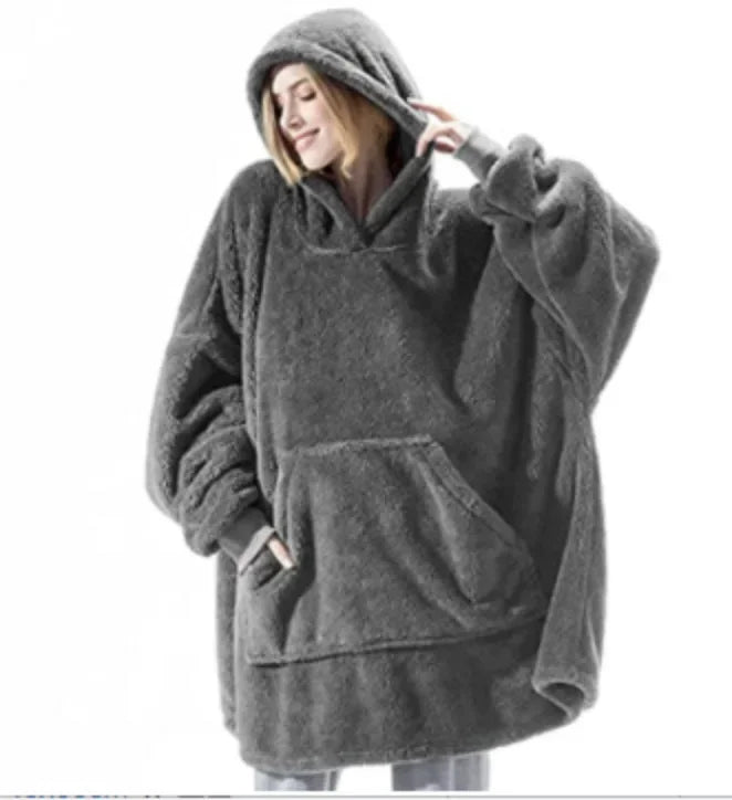 Oversized flanellen dekentrui voor dames en heren – FleeceHaven