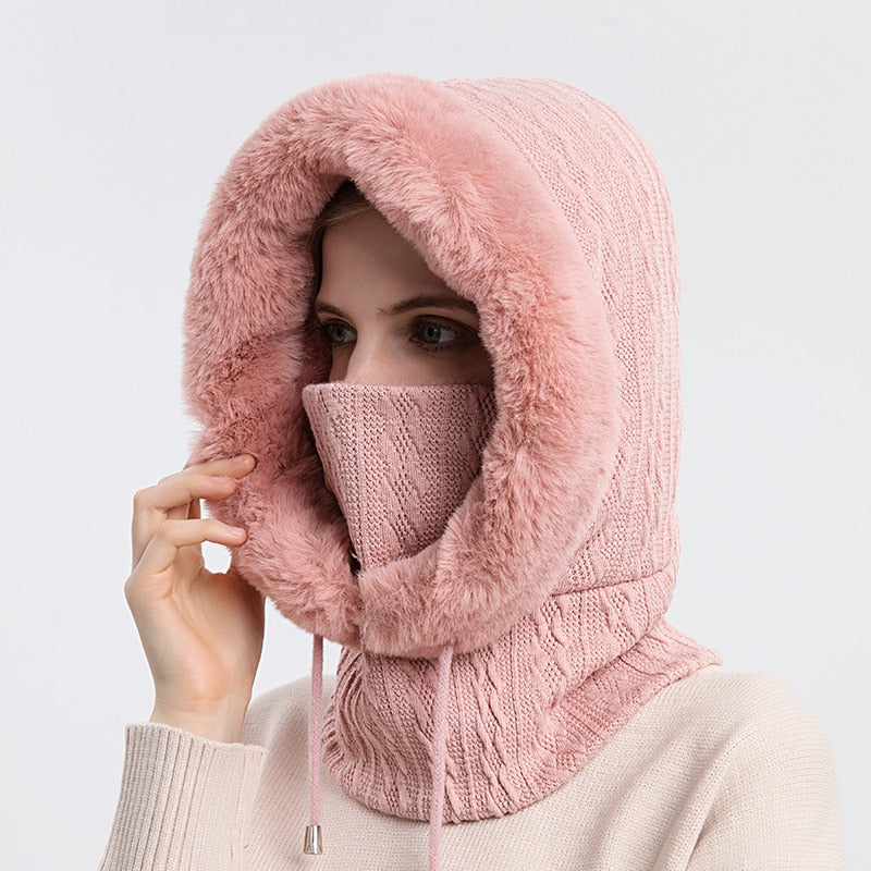 3-in-1 Winter Sjaal en Muts voor Dames - Isabella