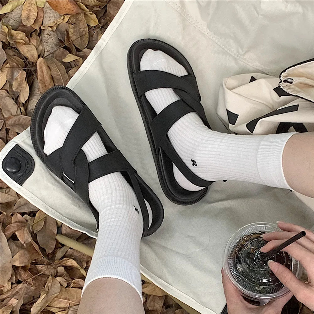 Trendy Plateau Dames Sandalen in Koreaanse Stijl – Alina