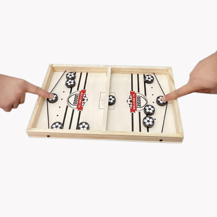 2-in-1 Tafelvoetbal & Sjoelplezier – GameMaster