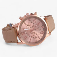 Luxury Waterproof Women's Watch with Leather Strap – Camille