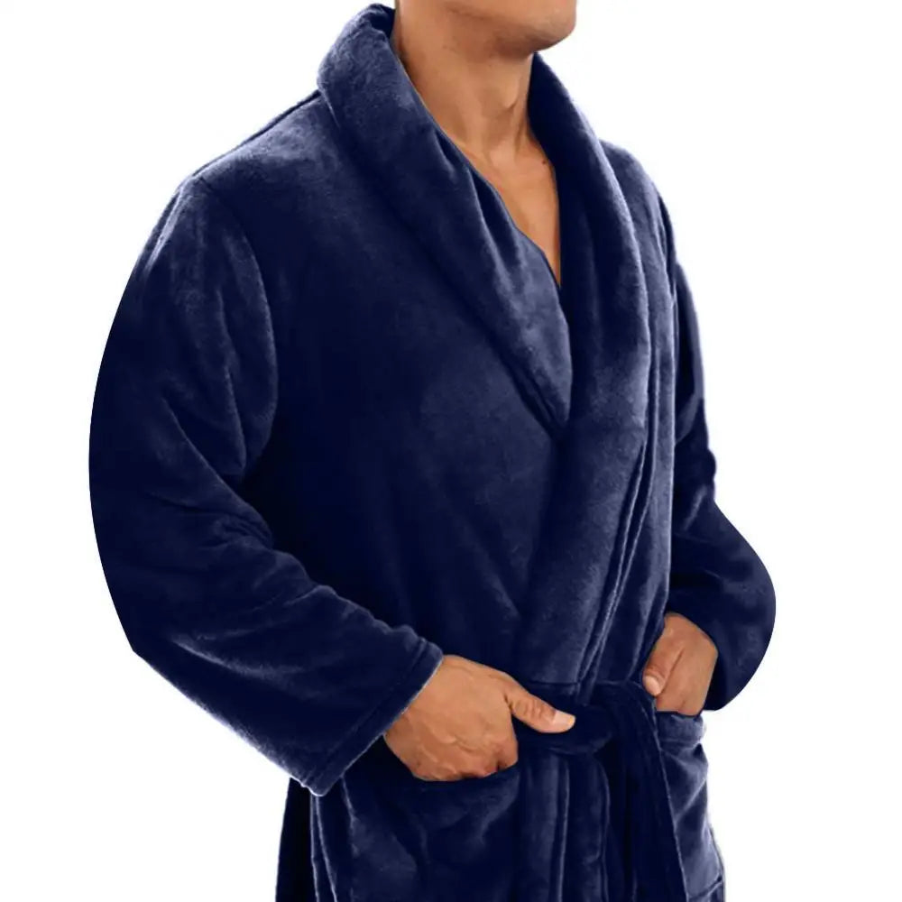Shawl Collar Full-Length Dressing Gown - Derrick