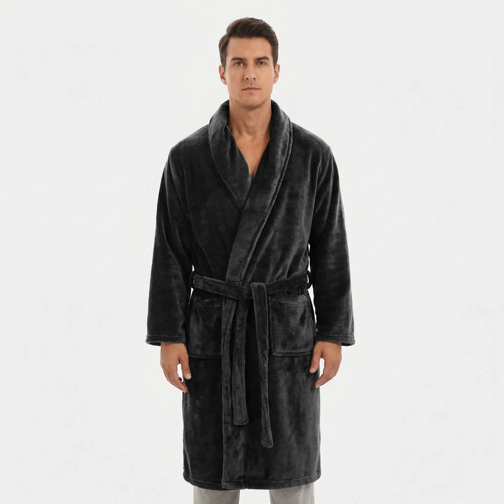 Shawl Collar Full-Length Dressing Gown - Derrick