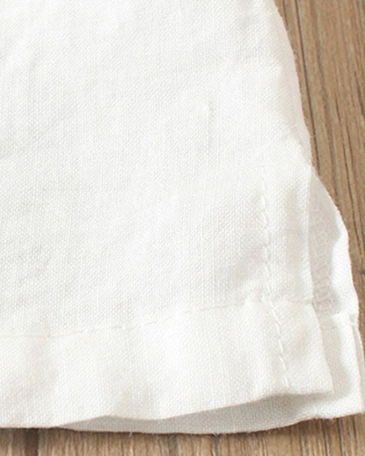 Short-Sleeve Button-Front Blouse - Mindy