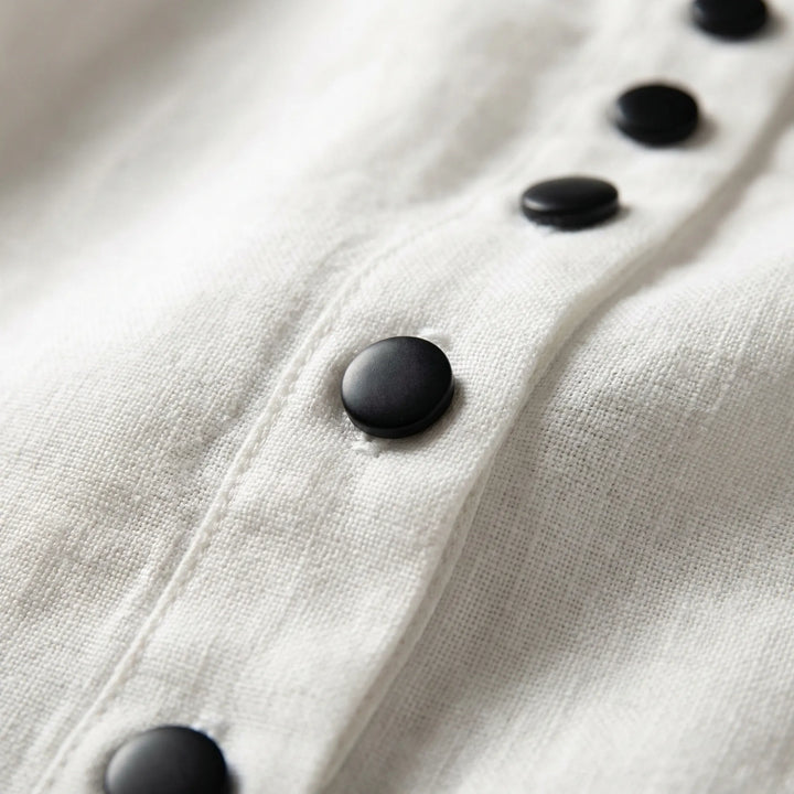 Short-Sleeve Button-Front Blouse - Mindy
