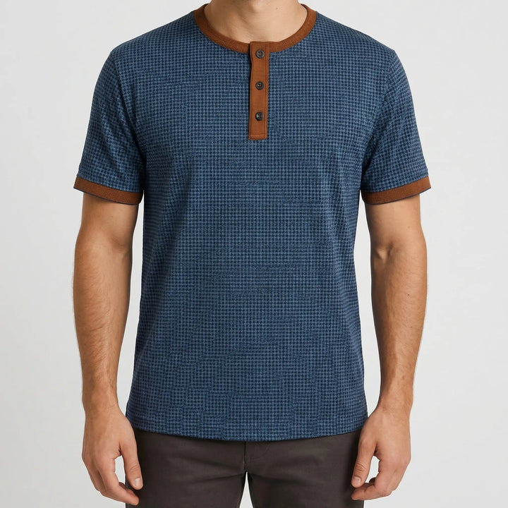 Short Sleeve Henley T-Shirt - Danny