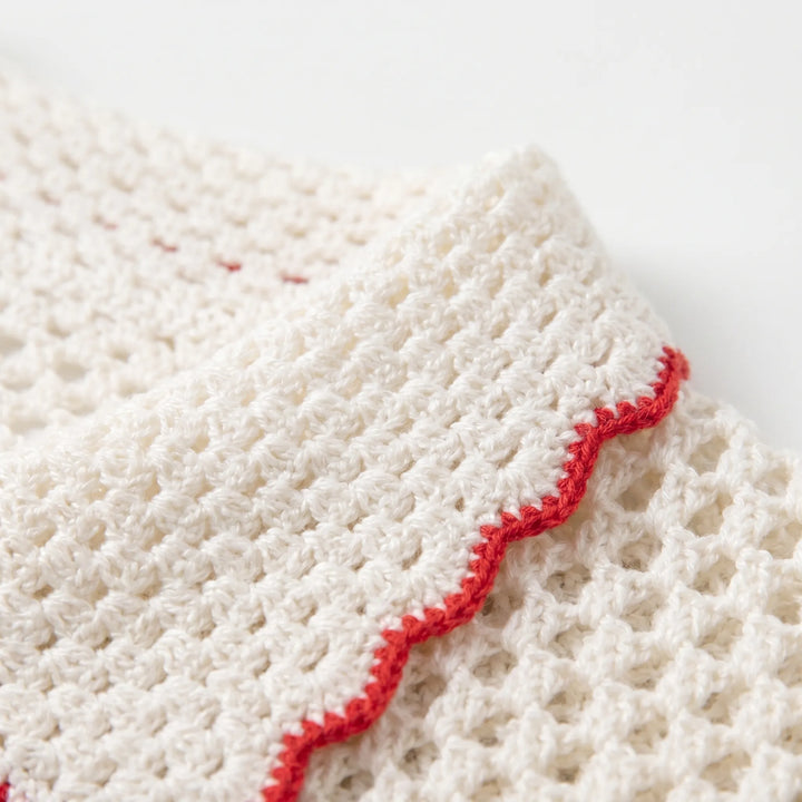 Short Sleeve Knitted Cardigan -  Penny