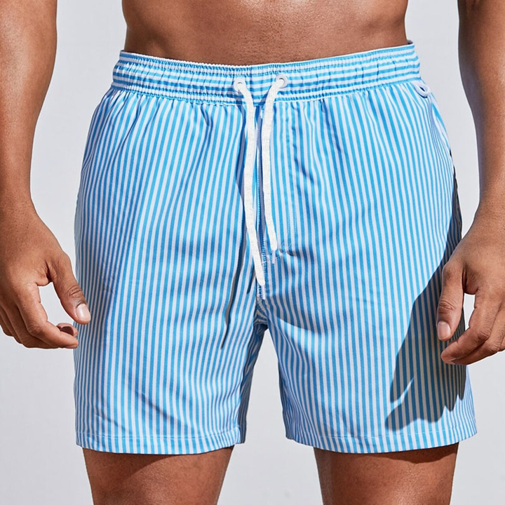 Short Striped Swim Shorts For Men - Ignacio