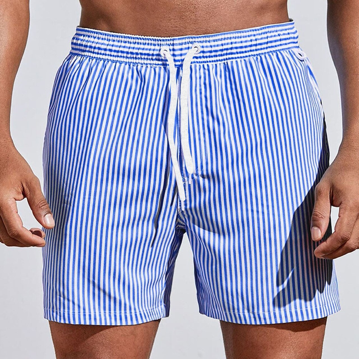 Short Striped Swim Shorts For Men - Ignacio