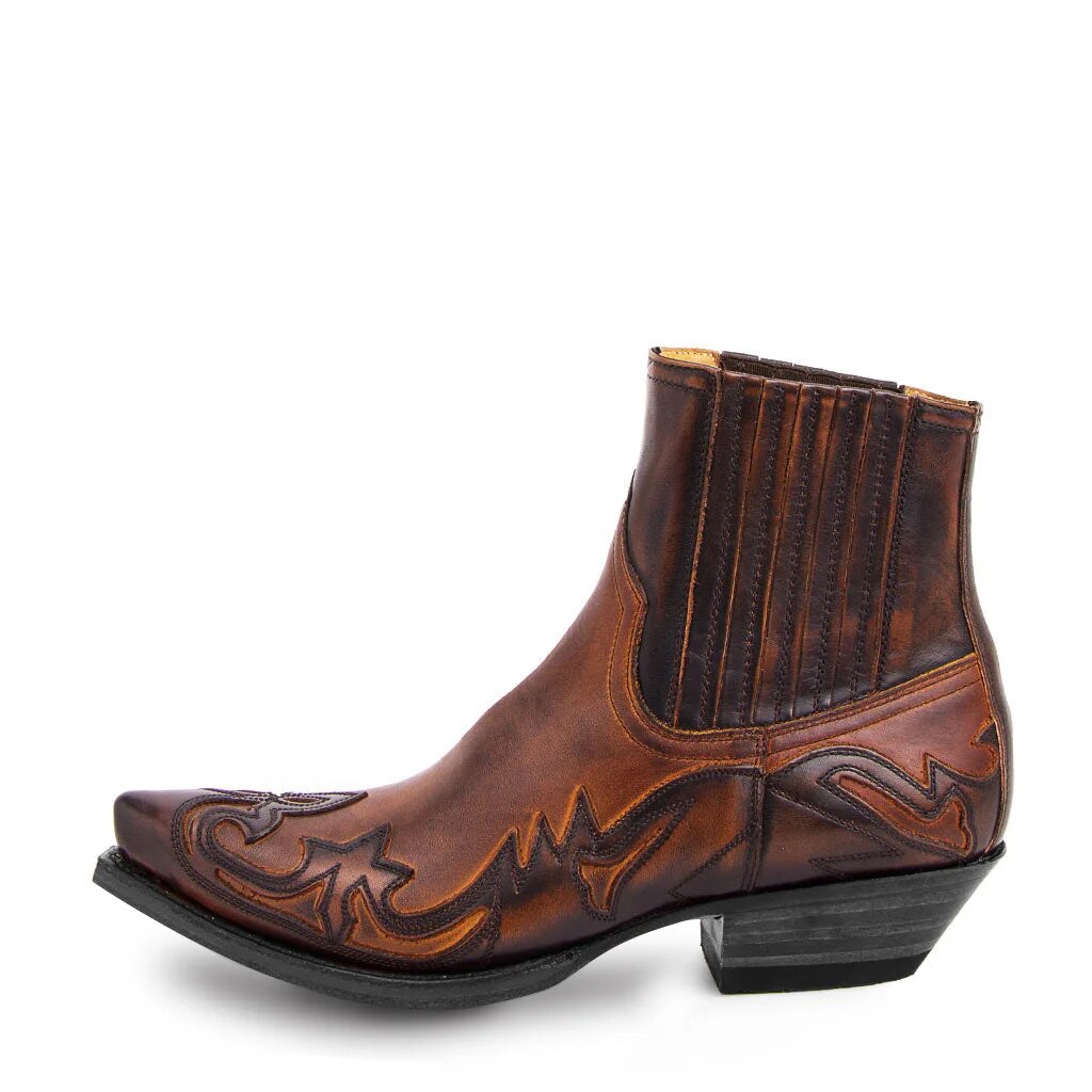 Short Western Boot With Pointed Toe - Chris