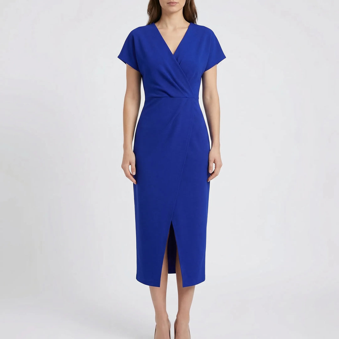 Side-Split Bodycon Midi Dress - Connie