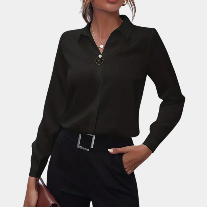 Trendy Women's Chiffon Blouse - Amélie