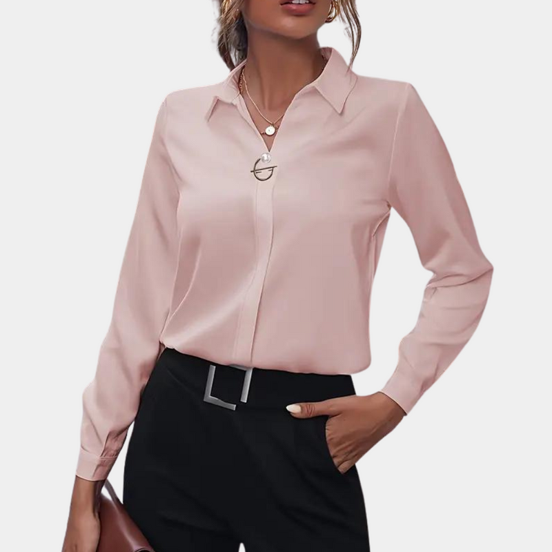 Trendy Women's Chiffon Blouse - Amélie