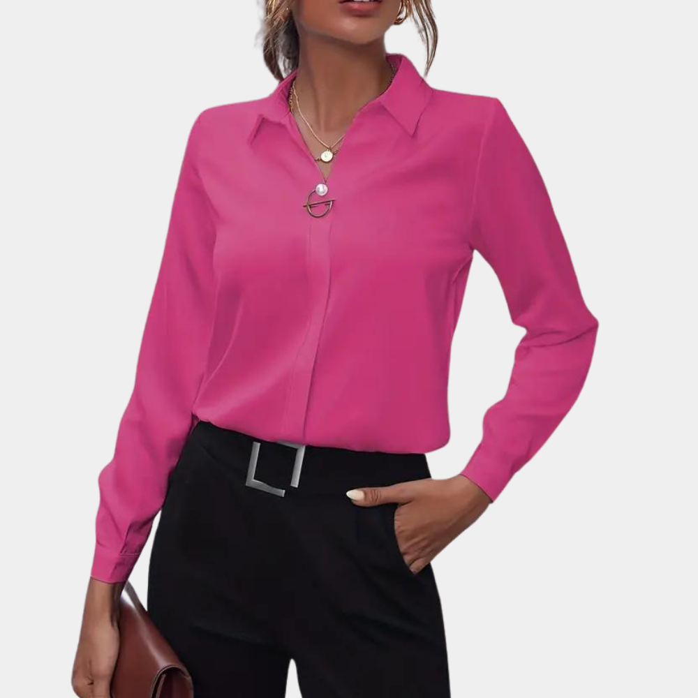 Trendy Women's Chiffon Blouse - Amélie