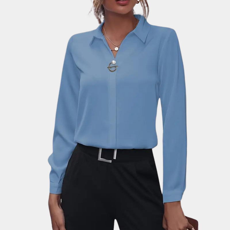 Trendy Women's Chiffon Blouse - Amélie