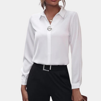 Trendy Women's Chiffon Blouse - Amélie