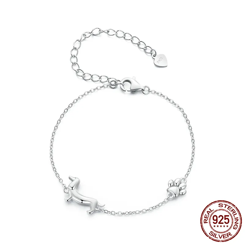 Cute Dachshund Charm Bracelet
