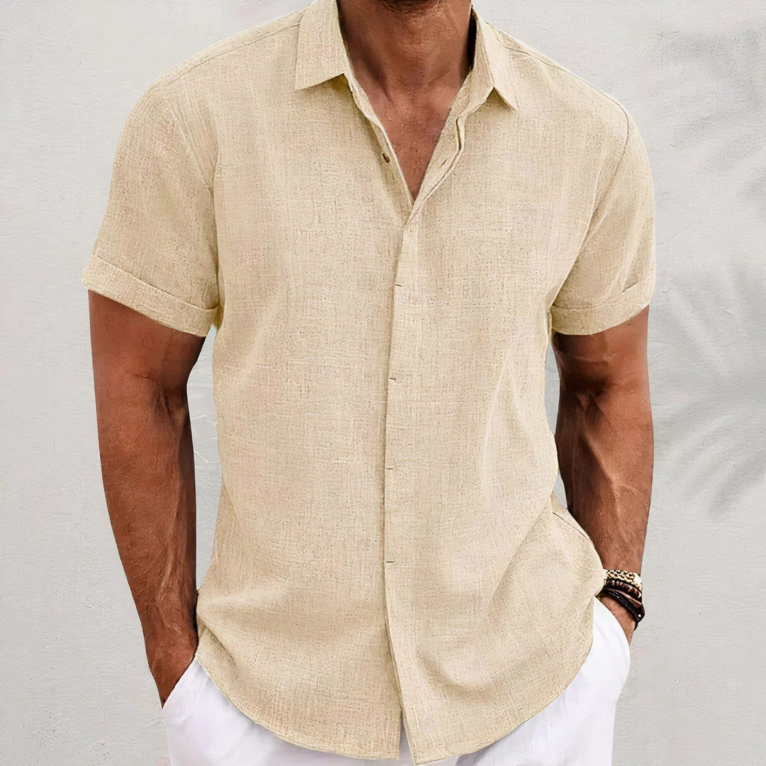 Simple Men's Shirt With A Button Placket - Fredrick