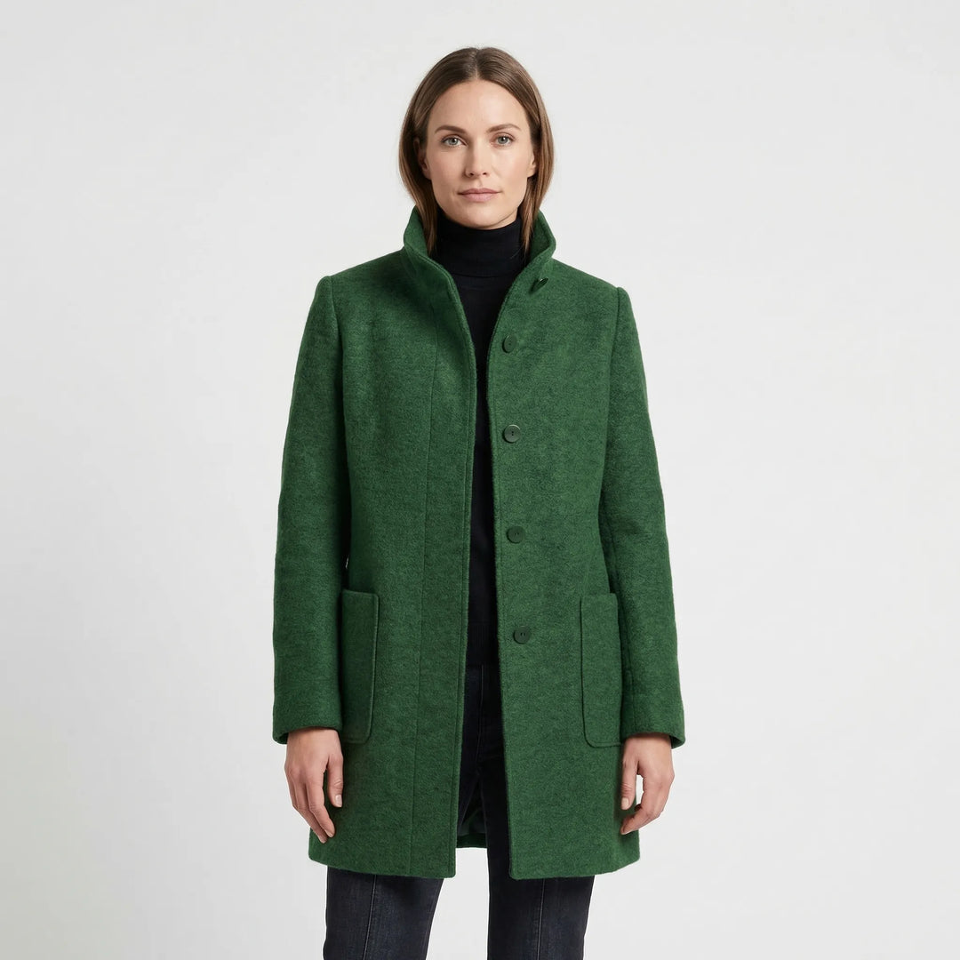 Single-Breasted Mid-Length Overcoat - Daisy