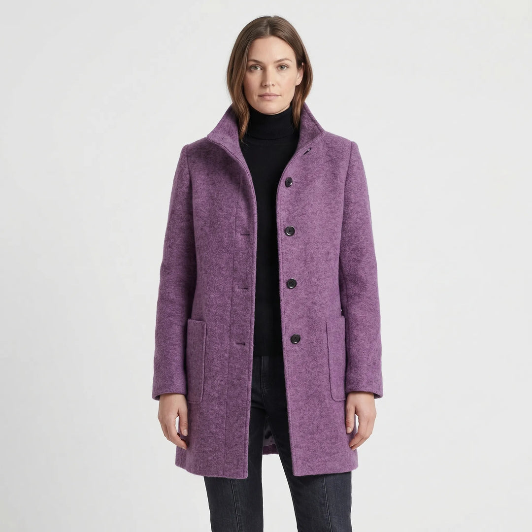 Single-Breasted Mid-Length Overcoat - Daisy