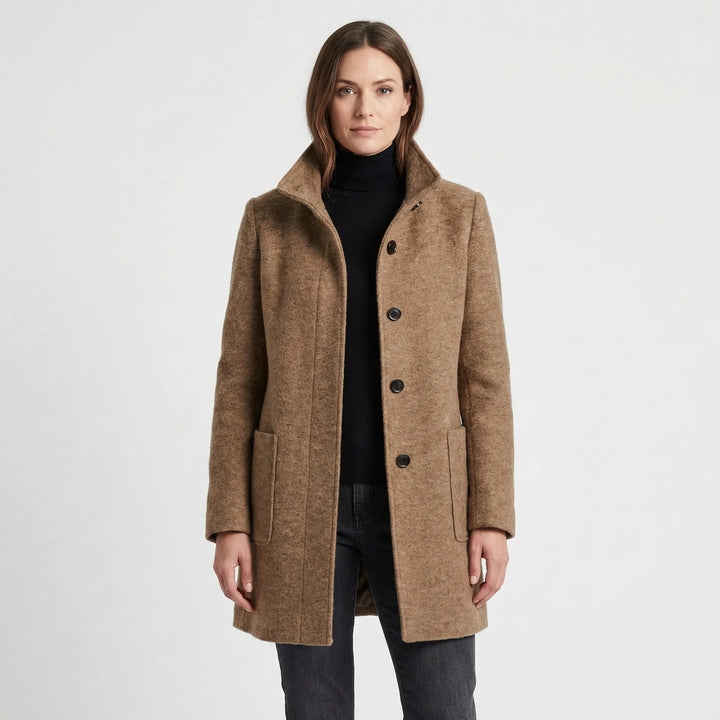 Single-Breasted Mid-Length Overcoat - Daisy