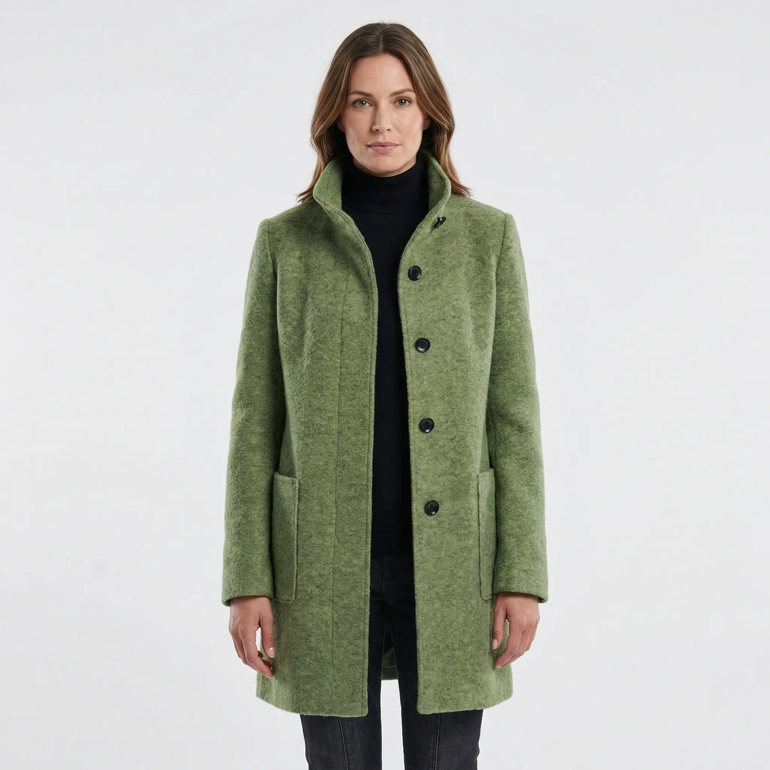 Single-Breasted Mid-Length Overcoat - Daisy