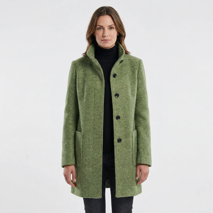 Single-Breasted Mid-Length Overcoat - Daisy