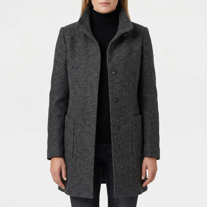 Single-Breasted Mid-Length Overcoat - Daisy