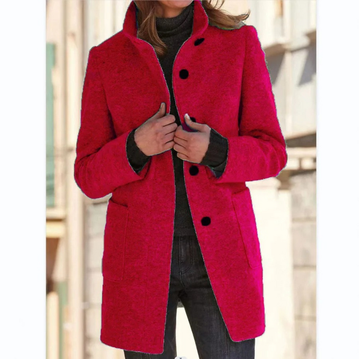 Single-Breasted Mid-Length Overcoat - Daisy