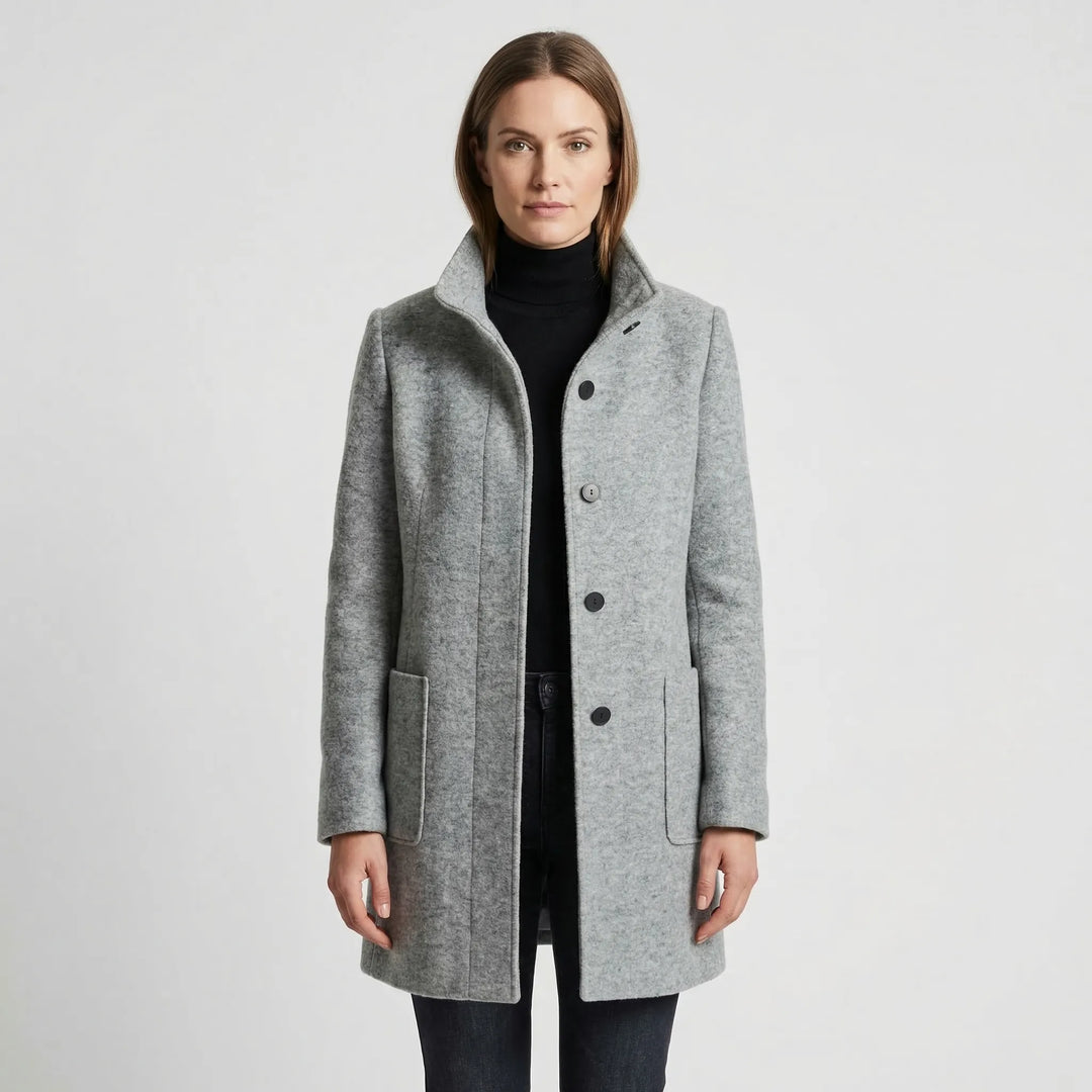 Single-Breasted Mid-Length Overcoat - Daisy