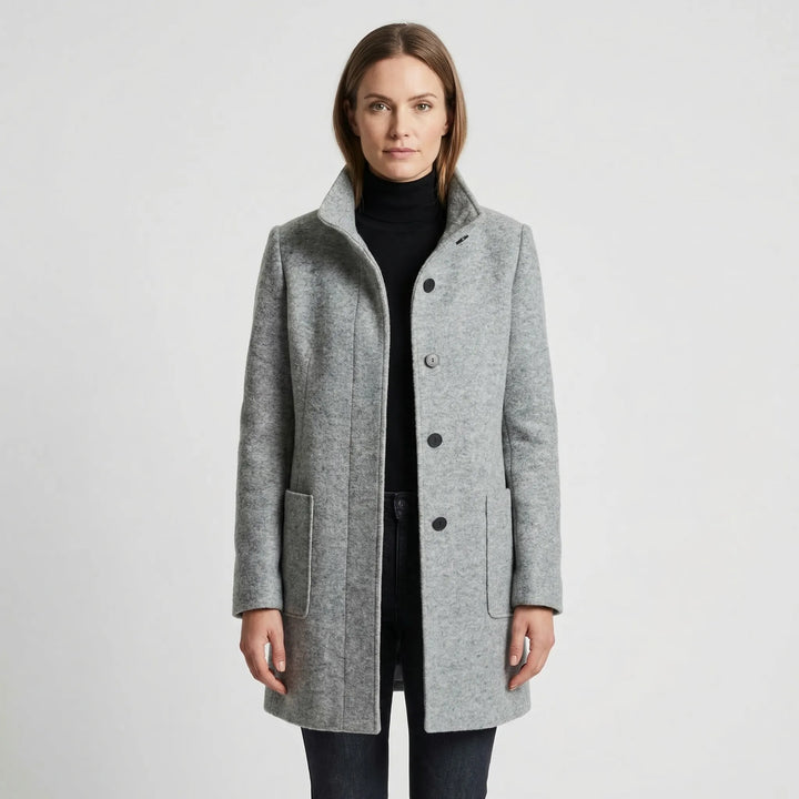 Single-Breasted Mid-Length Overcoat - Daisy