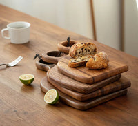 2-Pack Walnut Wood Cutting Boards - Waldré