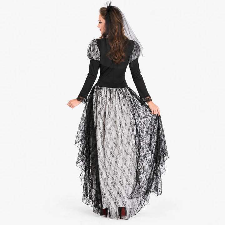 Skeleton Print Halloween Costume - Venosia