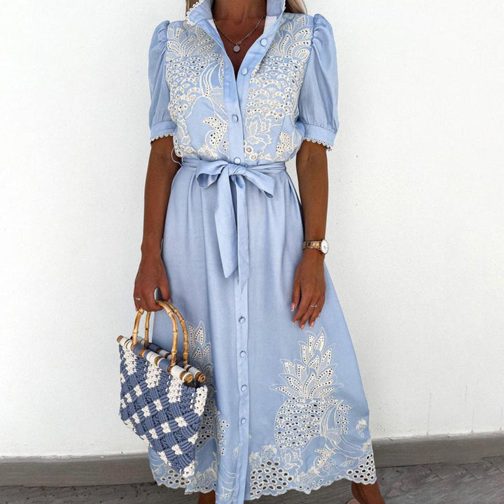 Maxi Dress with Embroidery – Celeste