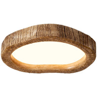 Rustic LED Ceiling Lamp with Wood Look - Auralog