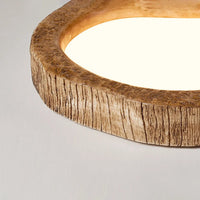 Rustic LED Ceiling Lamp with Wood Look - Auralog