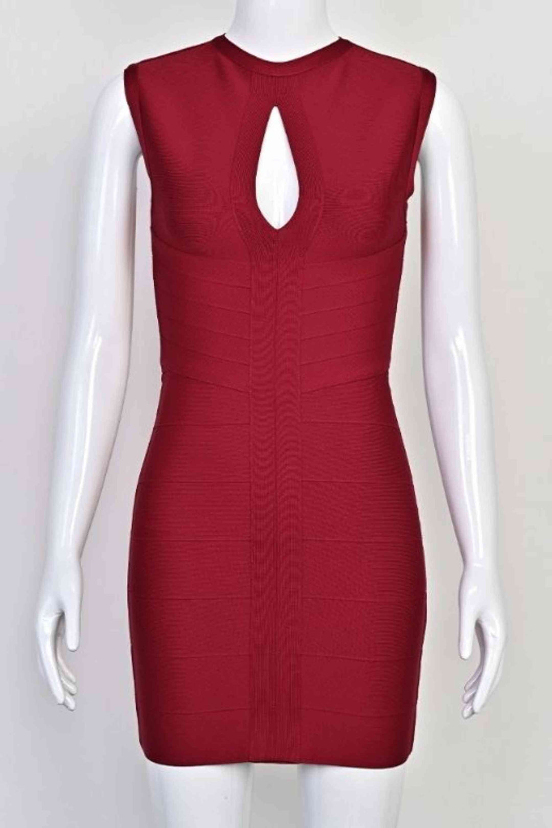 Sleeveless Red Bandage Dress - Sandra