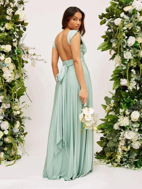 Sleeveless Wrap-Style Maxi Dress - Vickie