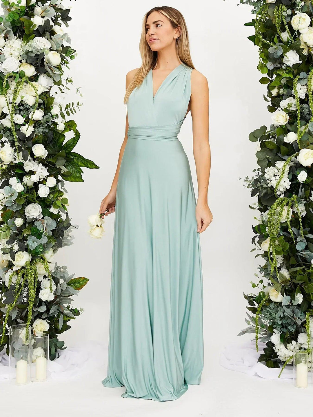 Sleeveless Wrap-Style Maxi Dress - Vickie