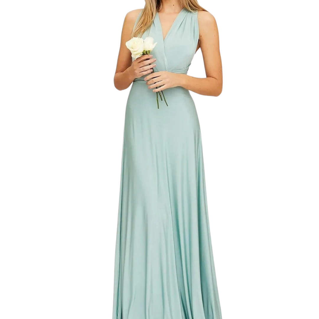 Sleeveless Wrap-Style Maxi Dress - Vickie