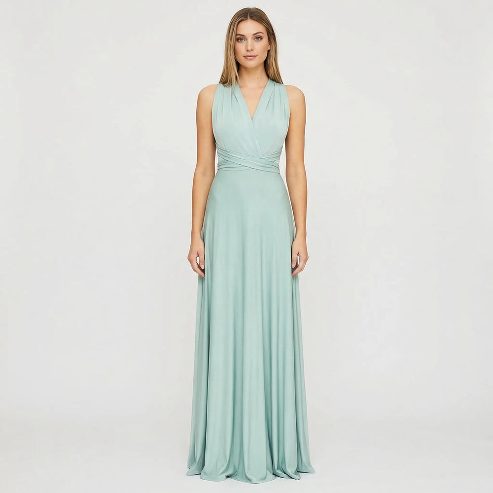 Sleeveless Wrap-Style Maxi Dress - Vickie