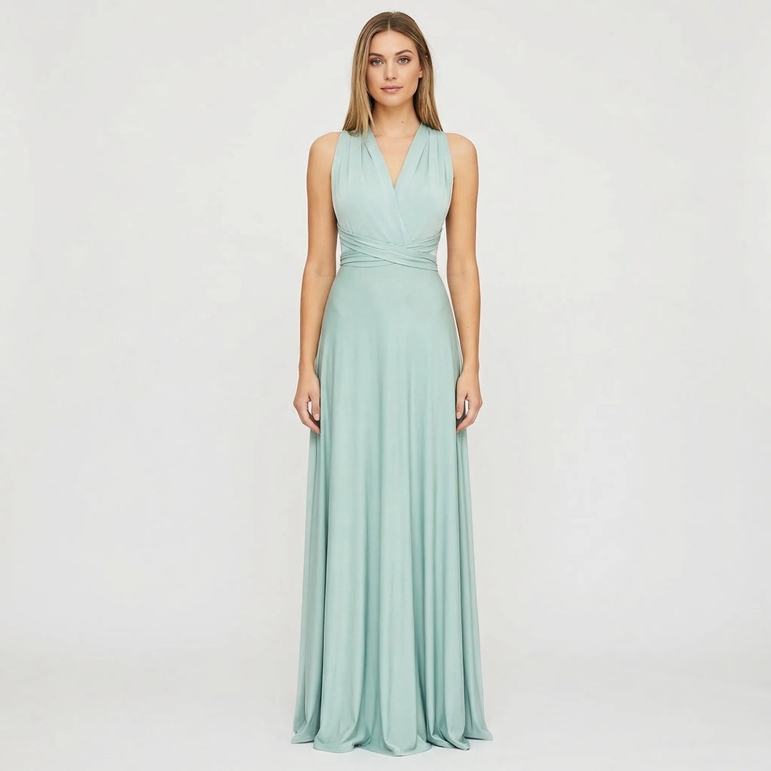 Sleeveless Wrap-Style Maxi Dress - Vickie