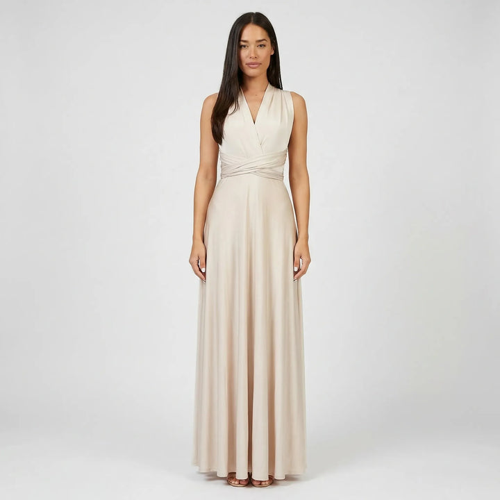 Sleeveless Wrap-Style Maxi Dress - Vickie