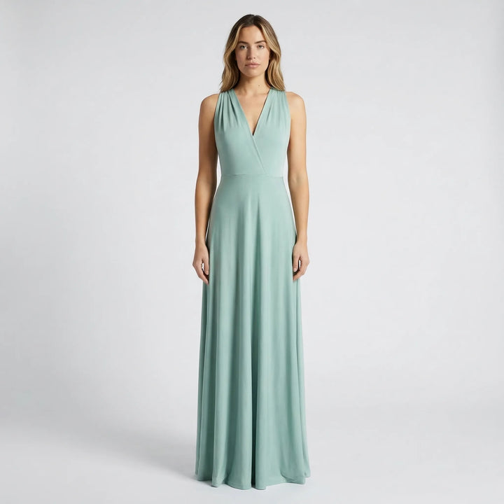 Sleeveless Wrap-Style Maxi Dress - Vickie