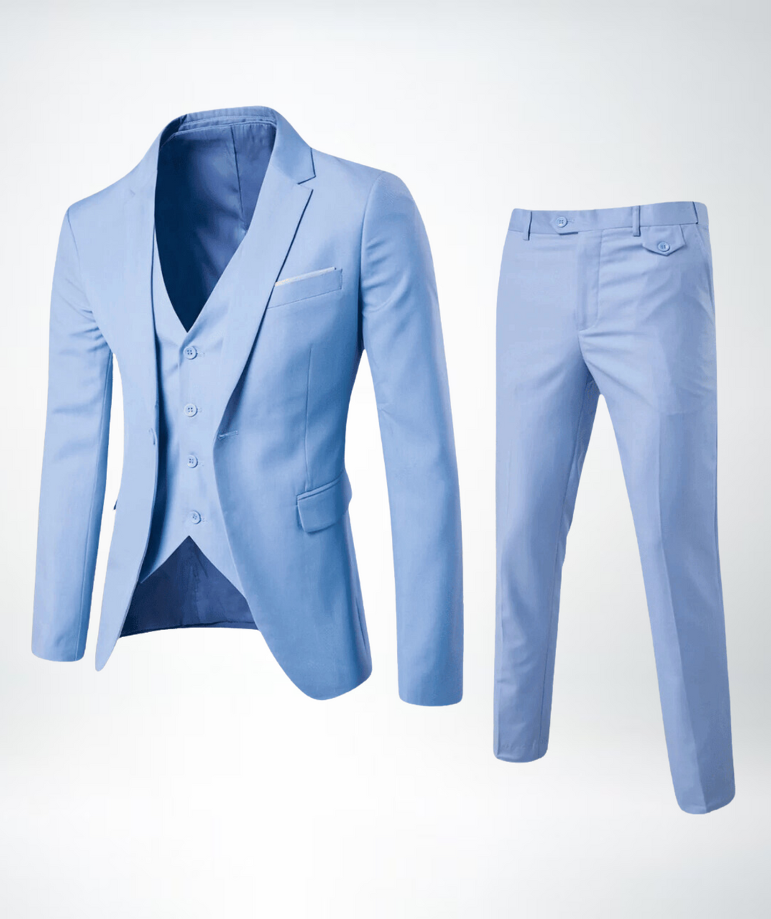 Slim Fit Three Piece Suit - Mark