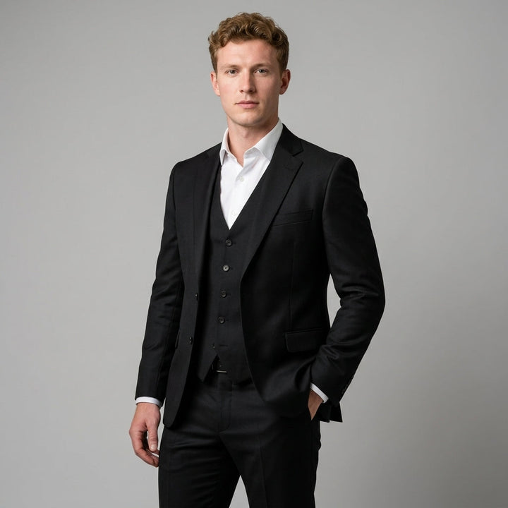 Slim Fit Three Piece Suit - Mark