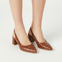 Slingback Pumps Mit Blockabsatz -  Annika