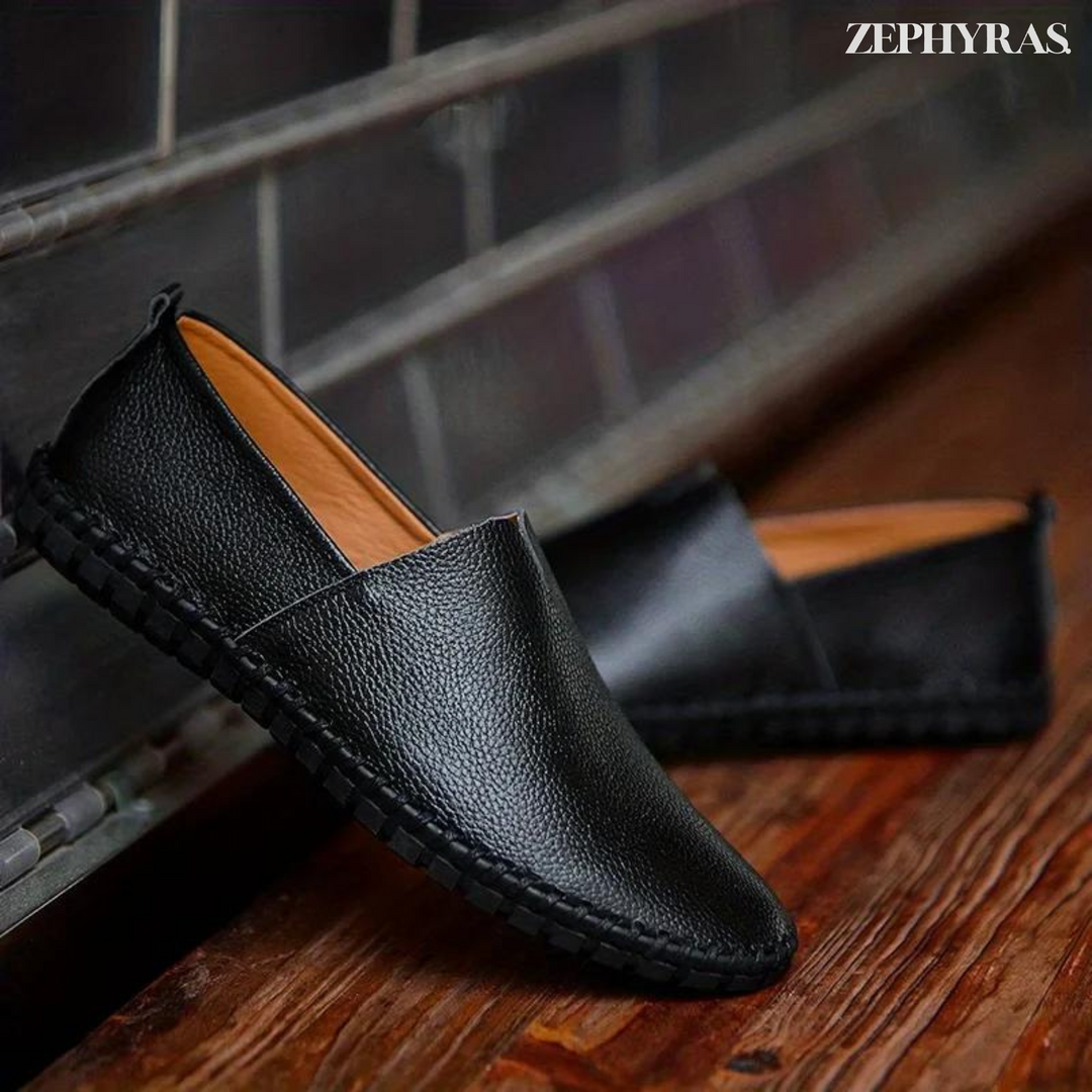 Slip-On Men's Loafer With Stitched Sole - Rafael