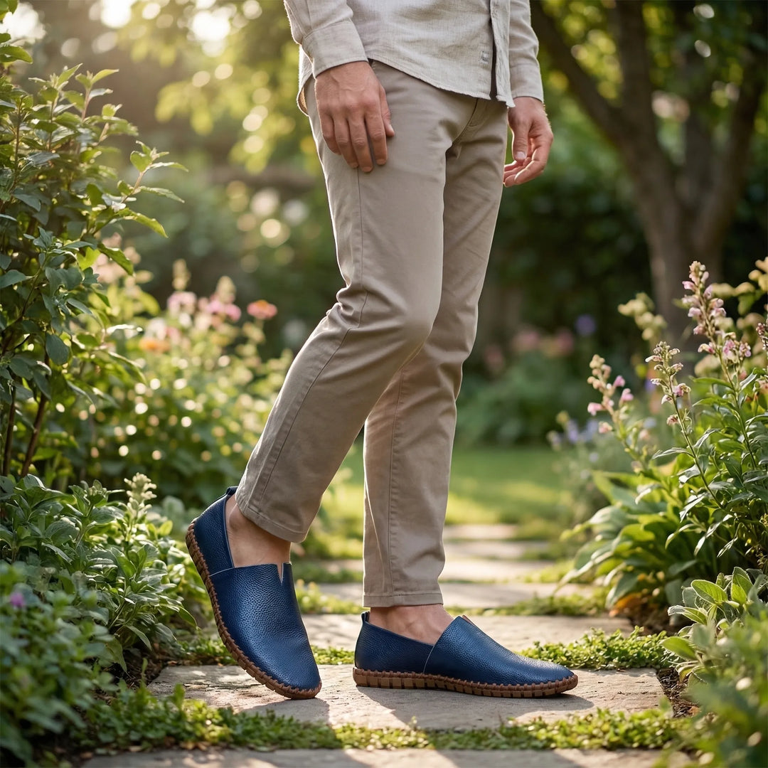 Slip-On Men's Loafer With Stitched Sole - Rafael